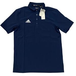 adidas Navy Recycled Stretch Performance Golf Polo Men's S NWT